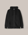 Sudadera Básica Hoodie Gris,NEGRO